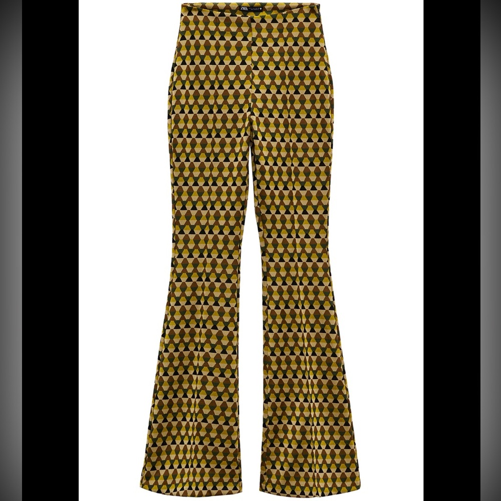 Zara Jacquard Matching Top and Pant (selling as a set), Size Medium